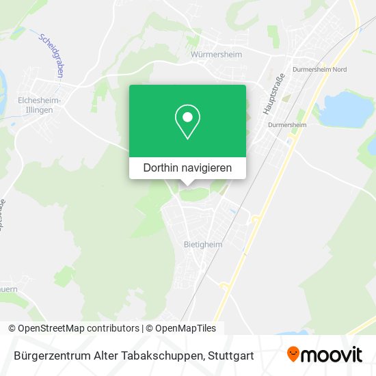 Bürgerzentrum Alter Tabakschuppen Karte