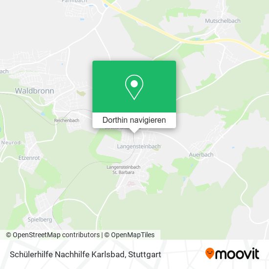 Schülerhilfe Nachhilfe Karlsbad Karte
