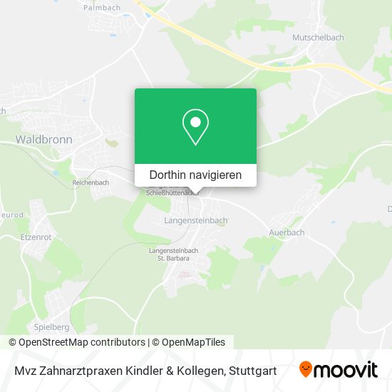 Mvz Zahnarztpraxen Kindler & Kollegen Karte