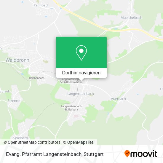 Evang. Pfarramt Langensteinbach Karte
