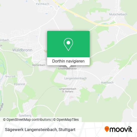 Sägewerk Langensteinbach Karte