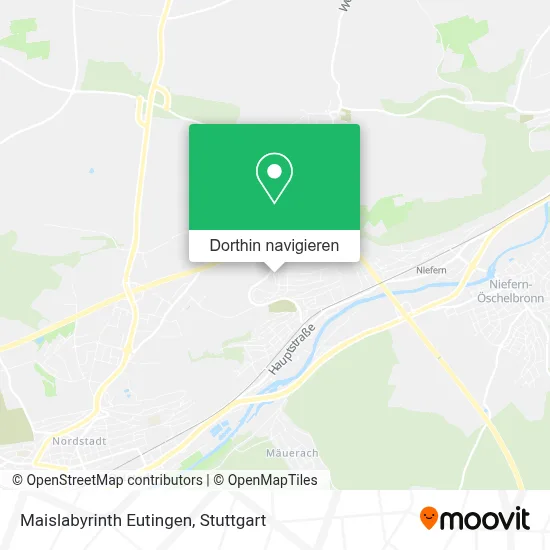 Maislabyrinth Eutingen Karte