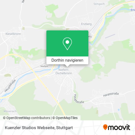 Kuenzler Studios Webseite Karte