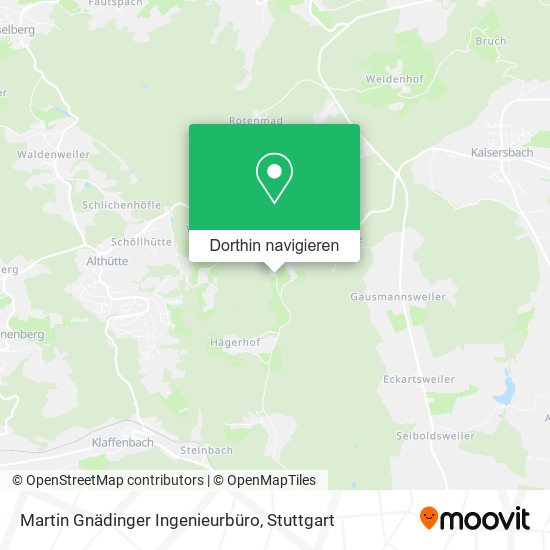 Martin Gnädinger Ingenieurbüro Karte