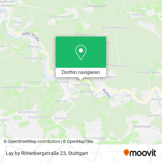 Lay by Rötenbergstraße 23 Karte