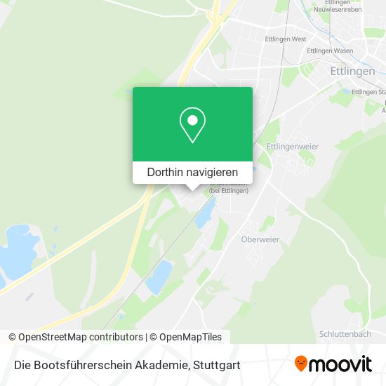 Die Bootsführerschein Akademie Karte