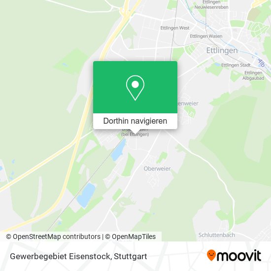 Gewerbegebiet Eisenstock Karte