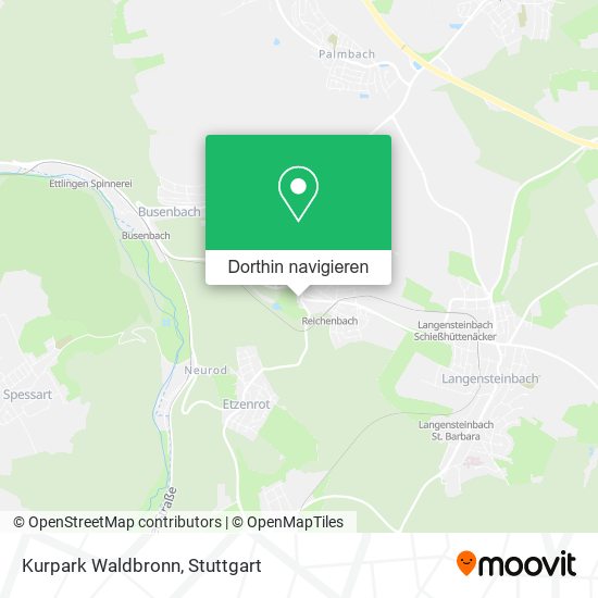 Kurpark Waldbronn Karte