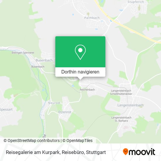 Reisegalerie am Kurpark, Reisebüro Karte