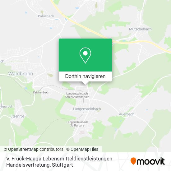 V. Fruck-Haaga Lebensmitteldienstleistungen Handelsvertretung Karte