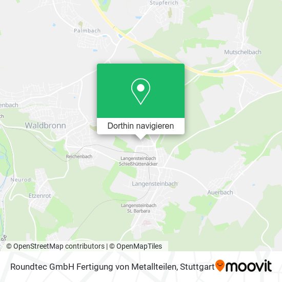 Roundtec GmbH Fertigung von Metallteilen Karte