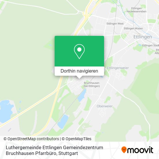 Luthergemeinde Ettlingen Gemeindezentrum Bruchhausen Pfarrbüro Karte