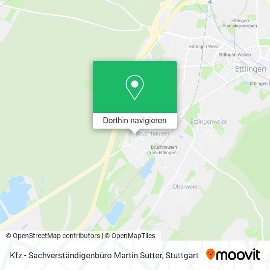 Kfz - Sachverständigenbüro Martin Sutter Karte