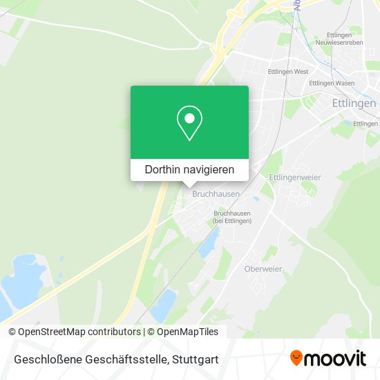 Geschloßene Geschäftsstelle Karte