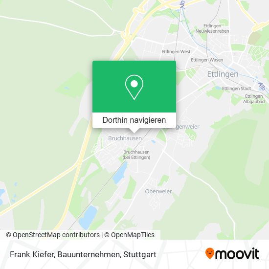 Frank Kiefer, Bauunternehmen Karte