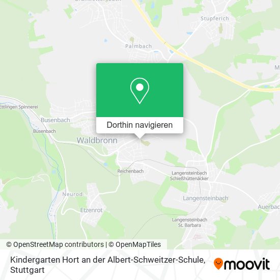 Kindergarten Hort an der Albert-Schweitzer-Schule Karte