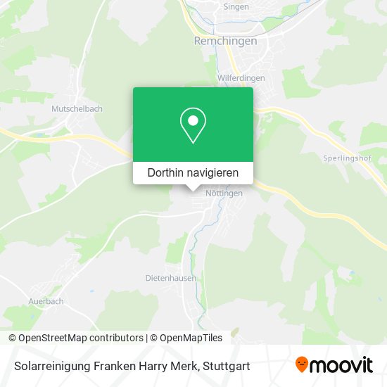 Solarreinigung Franken Harry Merk Karte