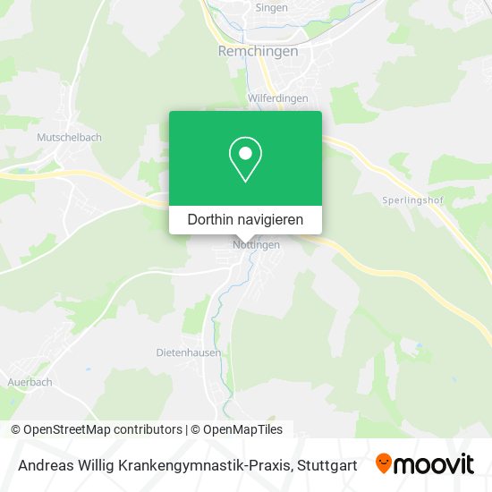 Andreas Willig Krankengymnastik-Praxis Karte