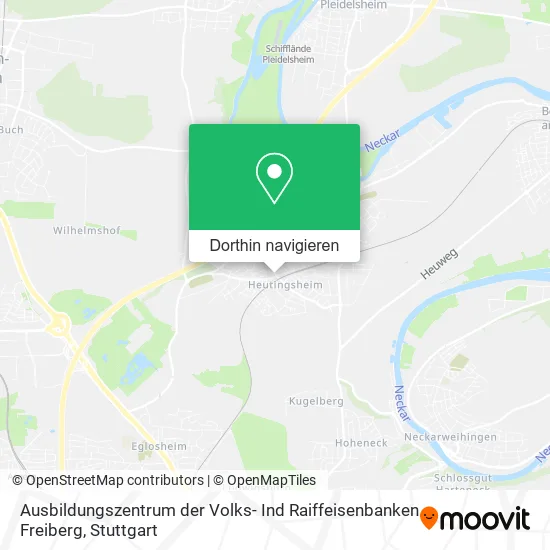 Ausbildungszentrum der Volks- Ind Raiffeisenbanken Freiberg Karte