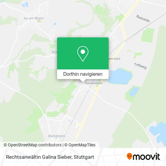 Rechtsanwältin Galina Sieber Karte