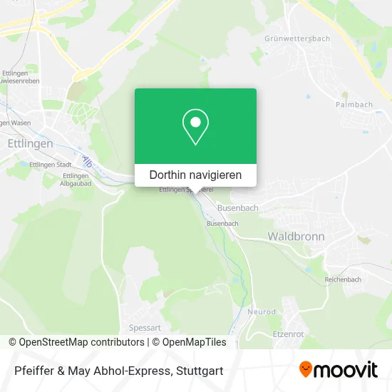 Pfeiffer & May Abhol-Express Karte