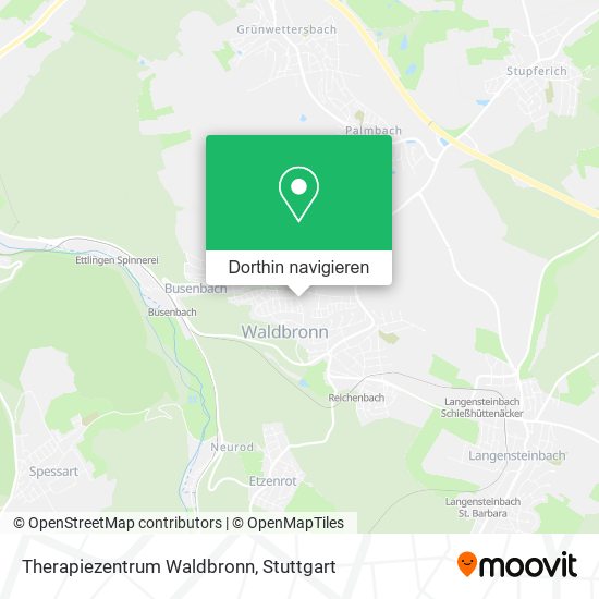 Therapiezentrum Waldbronn Karte