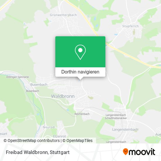 Freibad Waldbronn Karte