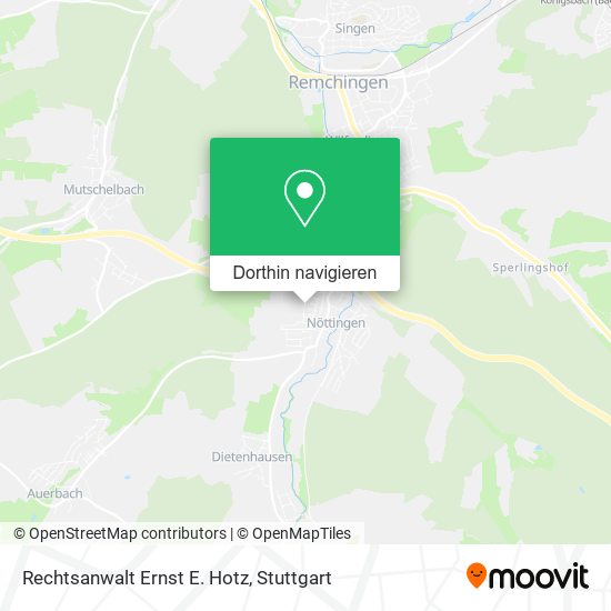 Rechtsanwalt Ernst E. Hotz Karte
