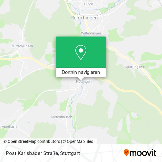 Post Karlsbader Straße Karte