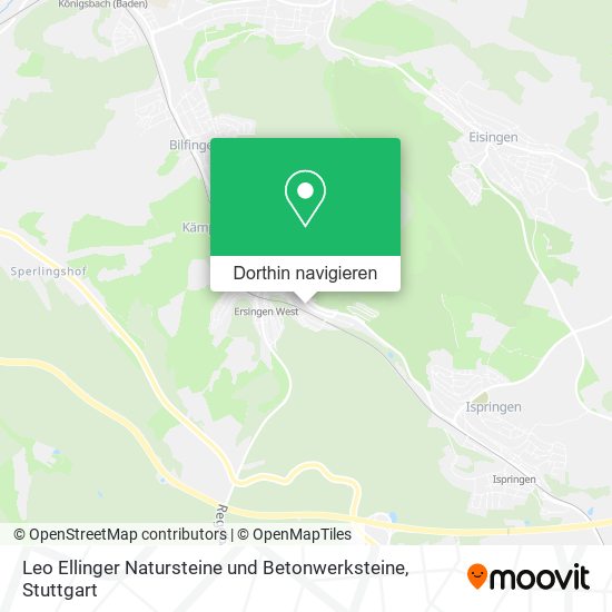 Leo Ellinger Natursteine und Betonwerksteine Karte
