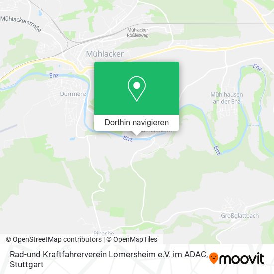 Rad-und Kraftfahrerverein Lomersheim e.V. im ADAC Karte