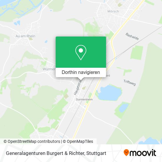 Generalagenturen Burgert & Richter Karte