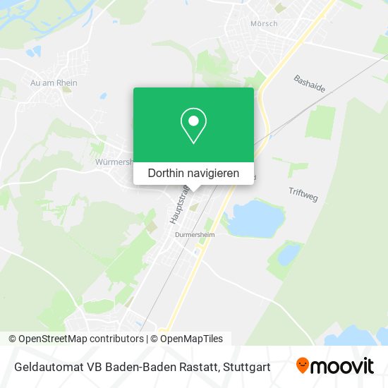 Geldautomat VB Baden-Baden Rastatt Karte