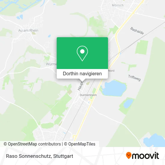 Raso Sonnenschutz Karte