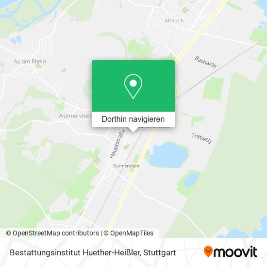 Bestattungsinstitut Huether-Heißler Karte