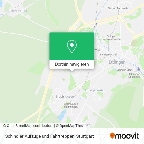 Schindler Aufzüge und Fahrtreppen Karte