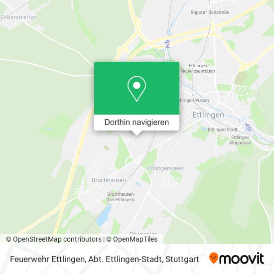 Feuerwehr Ettlingen, Abt. Ettlingen-Stadt Karte