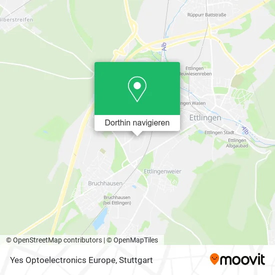 Yes Optoelectronics Europe Karte