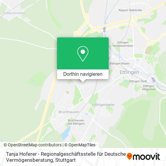 Tanja Hoferer - Regionalgeschäftsstelle für Deutsche Vermögensberatung Karte
