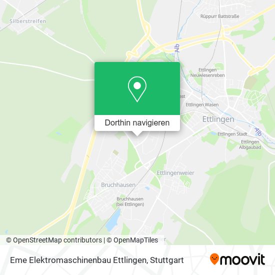 Eme Elektromaschinenbau Ettlingen Karte