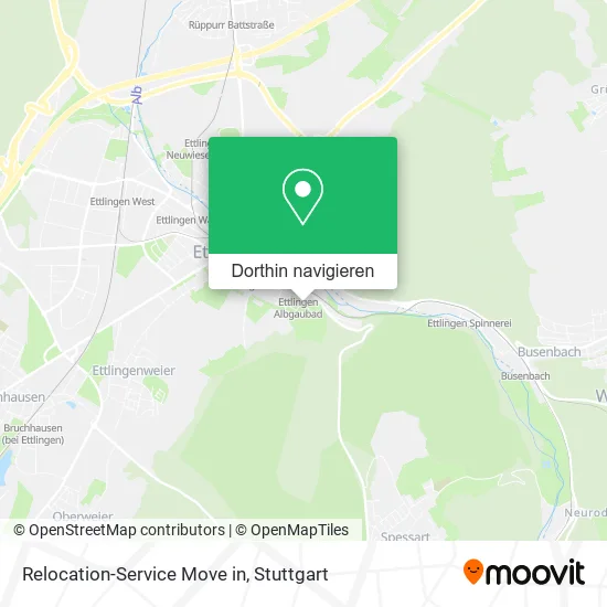 Relocation-Service Move in Karte