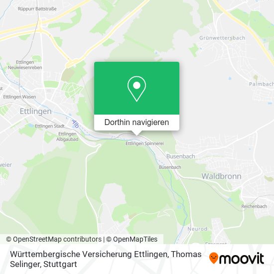 Württembergische Versicherung Ettlingen, Thomas Selinger Karte