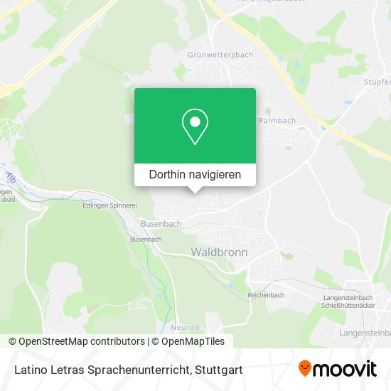 Latino Letras Sprachenunterricht Karte