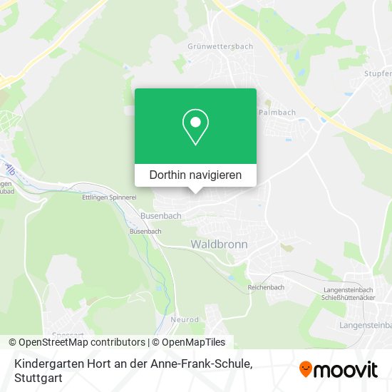 Kindergarten Hort an der Anne-Frank-Schule Karte