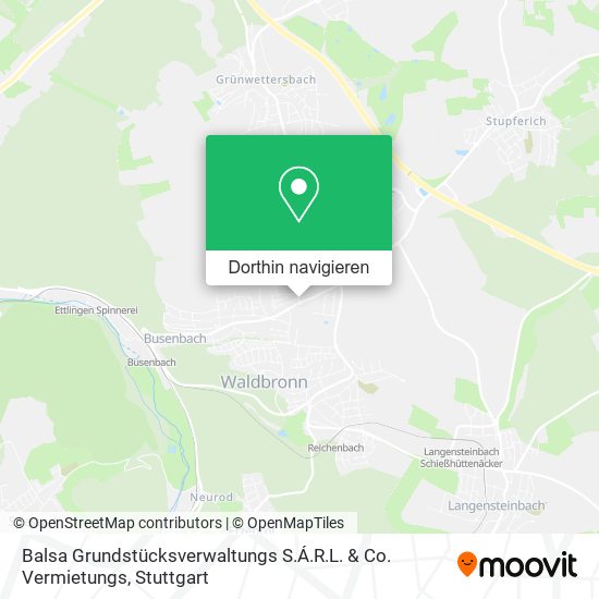 Balsa Grundstücksverwaltungs S.Á.R.L. & Co. Vermietungs Karte
