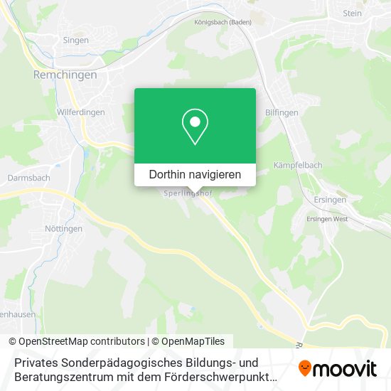 Privates Sonderpädagogisches Bildungs- und Beratungszentrum mit dem Förderschwerpunkt Emotionale un Karte
