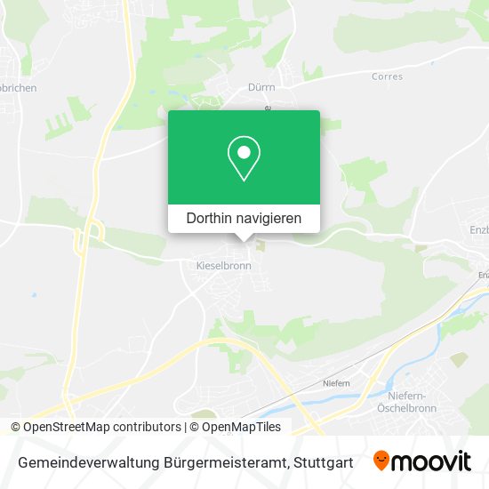 Gemeindeverwaltung Bürgermeisteramt Karte