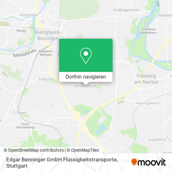Edgar Benninger GmbH Flüssigkeitstransporte Karte