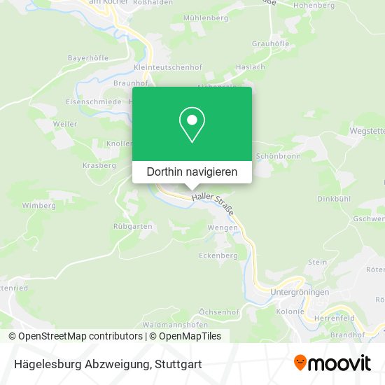 Hägelesburg Abzweigung Karte