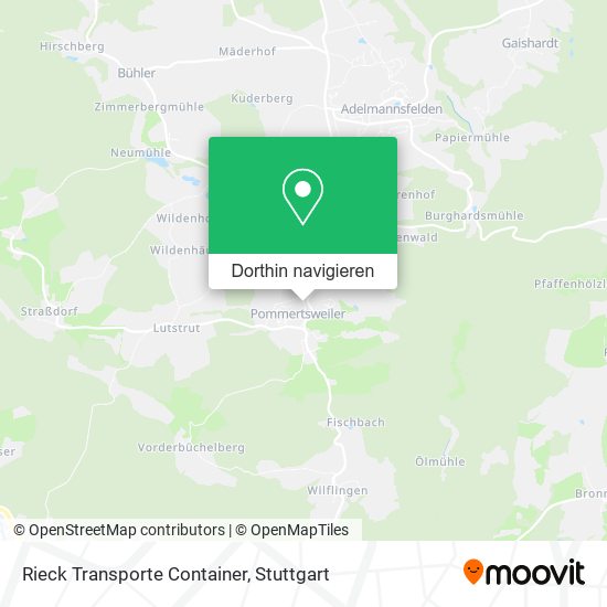 Rieck Transporte Container Karte